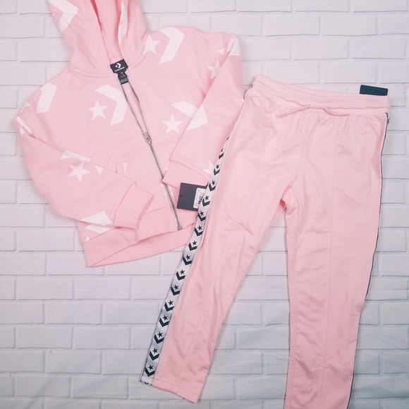 Converse girls Pink track pants - Picture 2 of 8